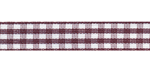 Gingham Dark Brown 3/8 Inch