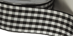 1.5 Inch Black Gingham 