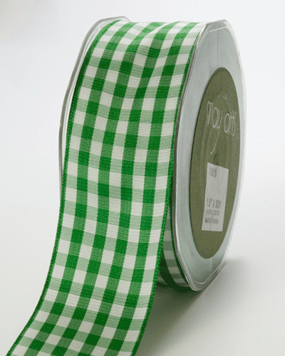 1.5 Inch Emerald Gingham