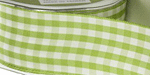 1.5 Inch Light Green Gingham 