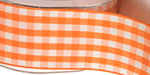 1.5 Inch Orange Gingham 