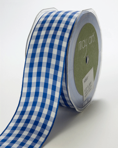 1.5 Inch Royal Blue Gingham