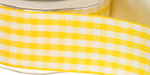 1.5 Inch Yellow Gingham