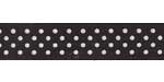 5/8" Swiss Dots Grosgrain Black SALE!