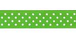 7/8" Swiss Dots Grosgrain Bright Apple HALF OFF!