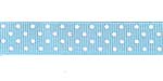 7/8" Swiss Dots Grosgrain Baby Blue HALF OFF!