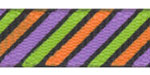 Halloween Bold Diagonal Striped Grosgrain Ribbon