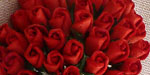 10 x 12 mm Rose Bud Red