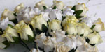 10 x 12 mm Rose Buds Mixed White/Cream RESTOCKED!