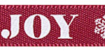 3/8" JOY on Sherry Satin Ribbon