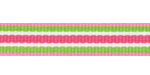 Lime/Bright Pink Sherbet Swirl Grosgrain