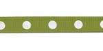 Linedots Grosgrain Olive OVER HALF OFF!