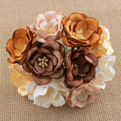 Wild Orchid Craft Magnolias Mixed Earth Tone