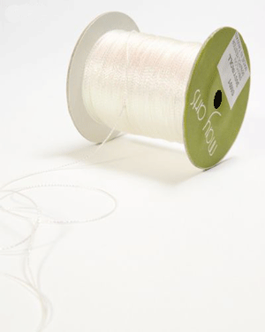 Metallic String Iridescent White 