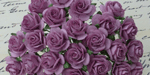 Wild Orchid Crafts Open Roses Dark Lilac