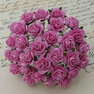 Wild Orchid Crafts Open Roses Pink