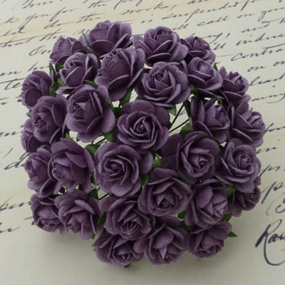 Wild Orchid Crafts Open Roses Purple