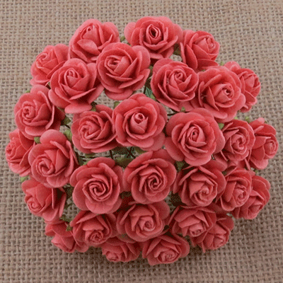 Wild Orchid Crafts Open Roses Coral