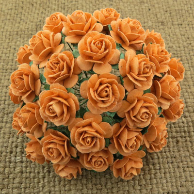 Wild Orchid Crafts Open Roses Tangerine