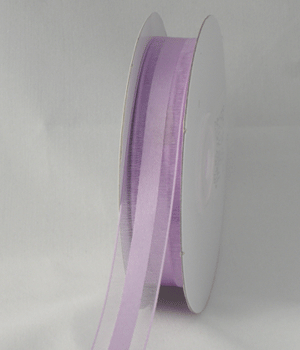 Sheer Organza w/Satin Center Lavender