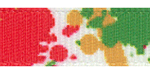 Christmas Paint Splatter on White Grosgrain Ribbon HALF OFF!