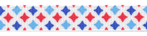 Patriotic Diamond Print Grosgrain