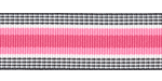 Pink Licorice Twist Stripe Grosgrain
