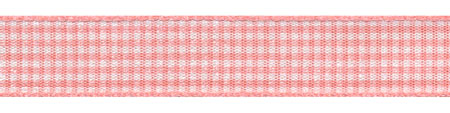 Plaid Ribbon Coral Rose Mini-Check