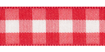 Plaid Ribbon Red Bold Check 