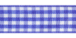 Plaid Ribbon Royal Blue