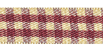 Plaid Ribbon Sherry/Ivory