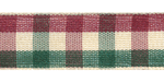 Plaid Ribbon Vintage Christmas 