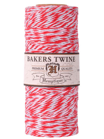 Baker's Twine Metallic Red/White/Silver