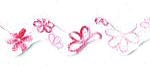 Ric Rac Flowered Red and Pink CLEARANCE!