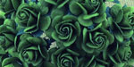 Wild Orchid Crafts Open Roses Dark Green