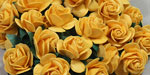 Wild Orchid Crafts Open Roses Dark Yellow