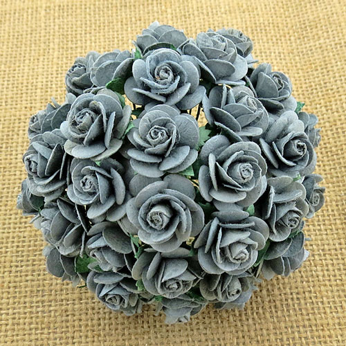 Wild Orchid Crafts Open Roses Parma Gray