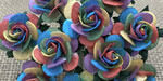 Wild Orchid Crafts Open Roses Rainbow Color