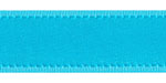 5/8" Satin with Grosgrain Edge Turquoise