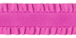 7/8" Satin Double Ruffle Ribbon Fuchsia OVER HALF OFF!