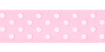 Satin Swiss Dots Ribbon Pearl Pink