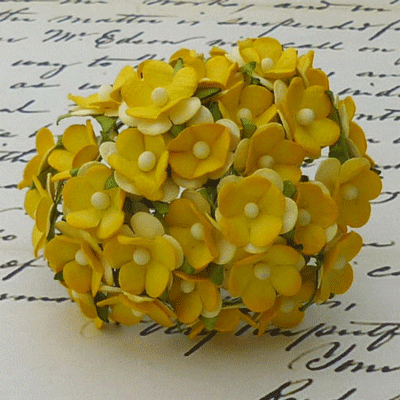 Wild Orchid Craft Sweetheart Blossoms 2-Tone Yellow