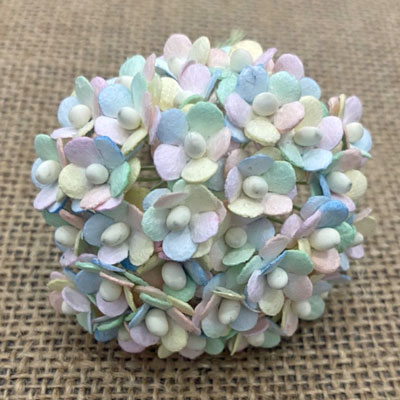 Wild Orchid Craft Miniature Sweetheart Blossoms Mixed Pastel Rainbow