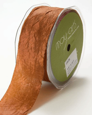 Silky Crush Rust Ribbon