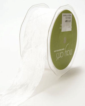 Silky Crush White Ribbon