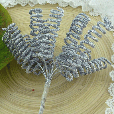 Wild Orchid Craft Spiral Stamens Silver