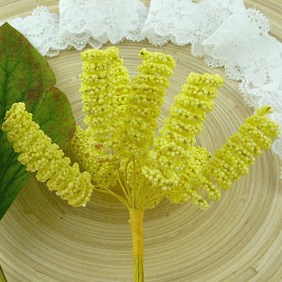 Wild Orchid Craft Spiral Stamens Yellow 