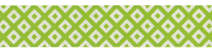 5/8" Square in Square Print Satin Ribbon Kiwi Green SALE!