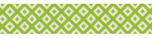 5/8" Square in Square Print Satin Ribbon Kiwi Green Spool SALE!