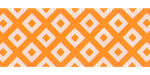 5/8" Square in Square Print Satin Ribbon Tangerine SALE!